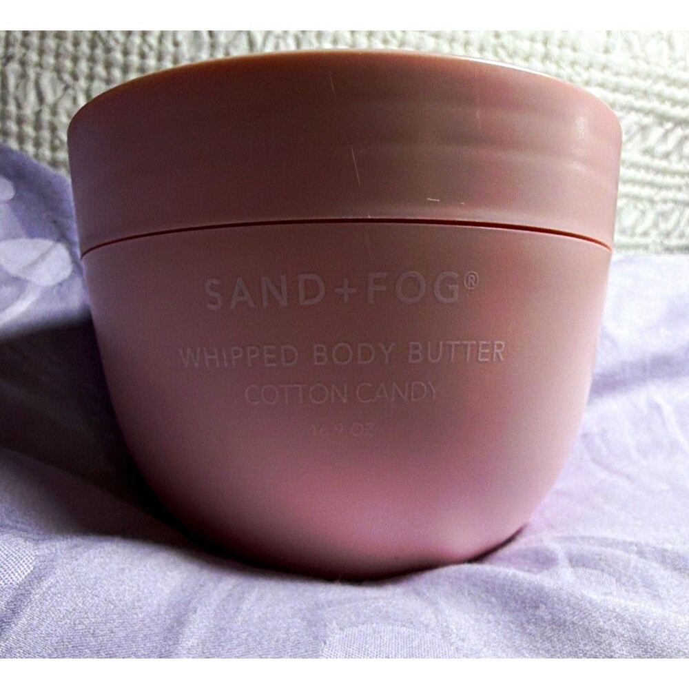 SAND+FOG Whipped Body Butter Moisturizer Cotton Candy Scent Pink 16.9 oz